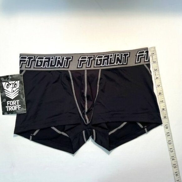 FORT TROFF "Grunt" Corp Size "M" Mesh Boxer Jock - Black/Gray/White (57-112) - Picture 8 of 10